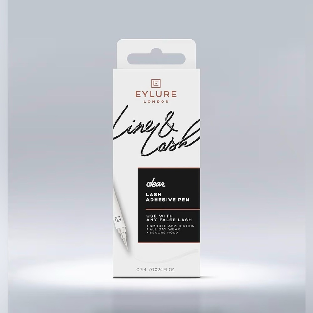 Eylure London Clear Lash Glue Adhesive Liner Eyeliner w/ Hyaluronic Acid New